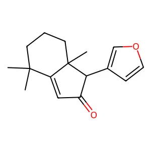 (1S,7aS)-1-(furan-3-yl)-4,4,7a-trimethyl-1,5,6,7-tetrahydroinden-2-one structure