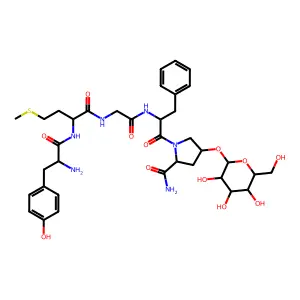 enkephalinamide, Met(2)-Hyp(5)galactopyranosyl- structure