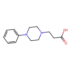 3-(4-Phenylpiperazin-1-yl)propanoic acid structure