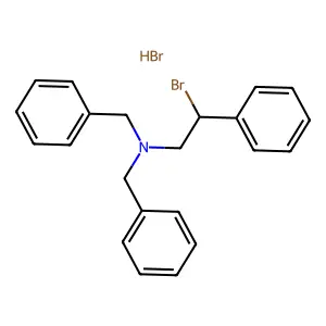 N,N-Dibenzyl-2-bromo-2-phenylethan-1-amine--hydrogen bromide (1/1) structure