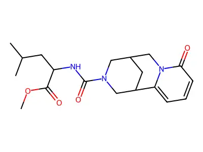 methyl 4-methyl-2-[(6-oxo-7,11-diazatricyclo[7.3.1.02,7]trideca-2,4-diene-11-carbonyl)amino]pentanoate structure