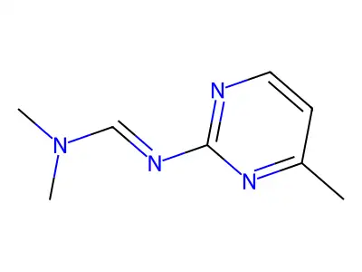 N,N-dimethyl-N'-(4-methylpyrimidin-2-yl)methanimidamide structure