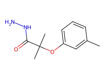 Propanoic acid, 2-methyl-2-(3-methylphenoxy)-, hydrazide structure