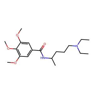N-(5-(Diethylamino)pentan-2-yl)-3,4,5-trimethoxybenzene-1-carboximidic acid structure