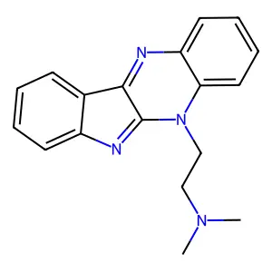 5H-Indolo(2,3-b)quinoxaline-5-ethanamine, N,N-dimethyl- structure