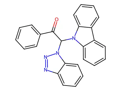 2-(1H-1,2,3-Benzotriazol-1-yl)-2-(9H-carbazol-9-yl)-1-phenylethan-1-one structure