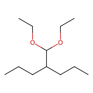 2-Propylpentanal diethyl acetal structure