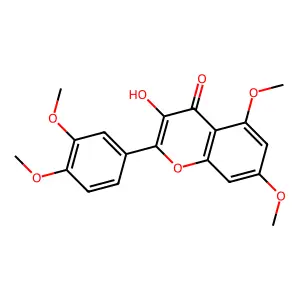Quercetin 5,7,3',4'-tetramethyl ether structure