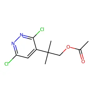 (2-(3,6-Dichloropyridazin-4-yl)-2-methylpropyl) acetate structure