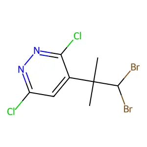 3,6-Dichloro-4-(1,1-dibromo-2-methylpropan-2-yl)pyridazine structure