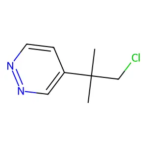 4-(1-Chloro-2-methylpropan-2-yl)pyridazine structure