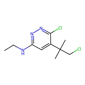 3-Pyridazinamine, 6-chloro-5-(2-chloro-1,1-dimethylethyl)-N-ethyl- structure