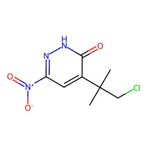 3(2H)-Pyridazinone, 4-(2-chloro-1,1-dimethylethyl)-6-nitro- structure