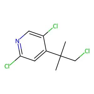 2,5-Dichloro-4-(1-chloro-2-methylpropan-2-yl)pyridine structure