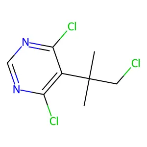 4,6-Dichloro-5-(1-chloro-2-methylpropan-2-yl)pyrimidine structure