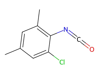 2-Chloro-4,6-dimethylphenyl isocyanate structure