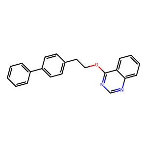 Quinazoline, 4-(2-(1,1'-biphenyl)-4-ylethoxy)- structure