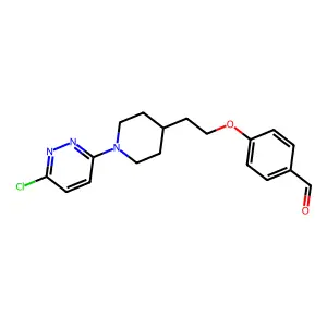 Benzaldehyde, 4-[2-[1-(6-chloro-3-pyridazinyl)-4-piperidinyl]ethoxy]- structure