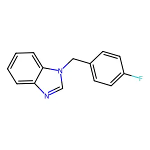 1-[(4-fluorophenyl)methyl]-1H-1,3-benzodiazole structure