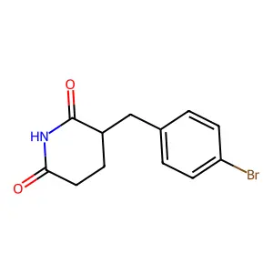 3-[(4-Bromophenyl)methyl]piperidine-2,6-dione structure