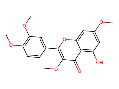 5-Hydroxy-3,7,3',4'-tetramethoxyflavone structure