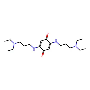p-Benzoquinone, 2,5-bis((3-(diethylamino)propyl)amino)- structure