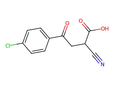 Benzenebutanoic acid, 4-chloro-alpha-cyano-gamma-oxo- structure