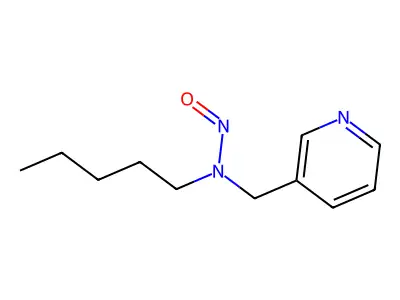 N-pentyl-N-(pyridin-3-ylmethyl)nitrous Amide structure