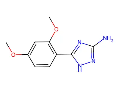 5-(2,4-dimethoxyphenyl)-4H-1,2,4-triazol-3-amine structure