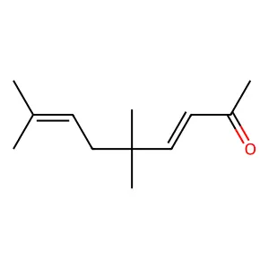(3Z)-5,5,8-trimethylnona-3,7-dien-2-one structure