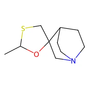 2-Methylspiro[1,3-oxathiolane-5,3'-1-azabicyclo[2.2.2]octane] structure