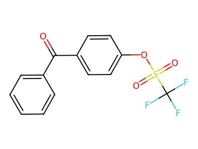 4-Benzoylphenol trifluoromethanesulfonate structure
