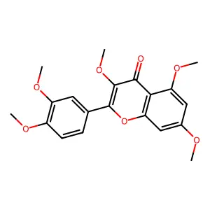Pentamethylquercetin structure