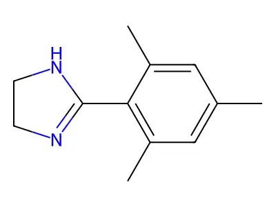 2-(2,4,6-trimethylphenyl)-4,5-dihydro-1H-imidazole structure