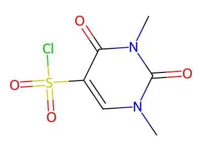 1,3-Dimethyl-2,4-dioxo-1,2,3,4-tetrahydropyrimidine-5-sulfonyl chloride structure
