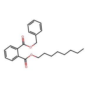1-Octyl 2-(phenylmethyl) 1,2-benzenedicarboxylate structure
