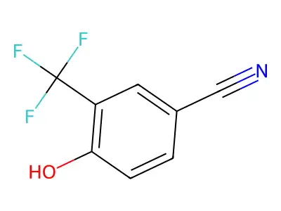 4-Hydroxy-3-(trifluoromethyl)benzonitrile structure