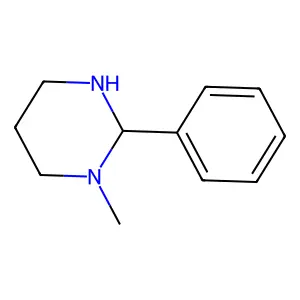 1-Methyl-2-phenylhexahydropyrimidine structure