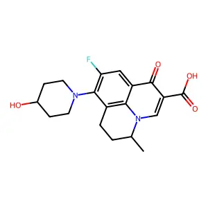 Nadifloxacin structure