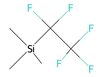 (Pentafluoroethyl)trimethylsilane structure