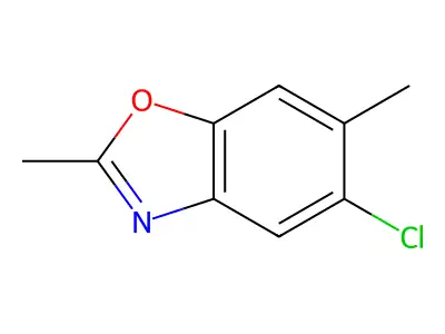 5-Chloro-2,6-dimethylbenzoxazole structure