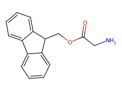 (9H-fluoren-9-yl)methyl 2-aminoacetate structure
