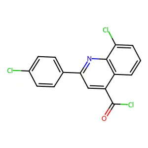 8-Chloro-2-(4-chlorophenyl)quinoline-4-carbonyl chloride structure