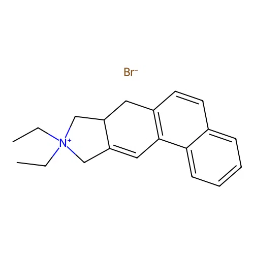 9,9-Diethyl-7a,8,9,10-tetrahydro-7H-9-azonia-cyclopenta[b]phenanthrene structure