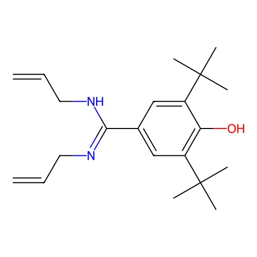 3,5-Di-tert-butyl-4-hydroxy-N,N'-bis(prop-2-en-1-yl)benzene-1-carboximidamide structure