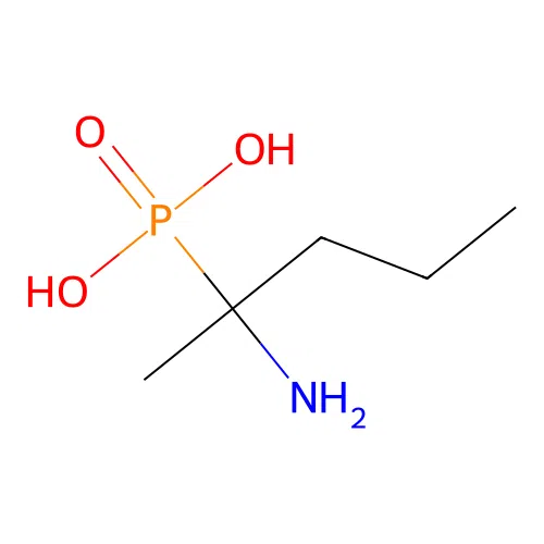 2-Aminopentan-2-ylphosphonic acid structure