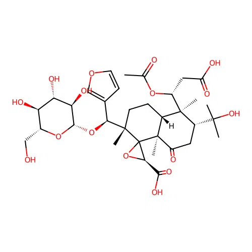 Nomilinic acid 17-O-beta-D-glucoside structure