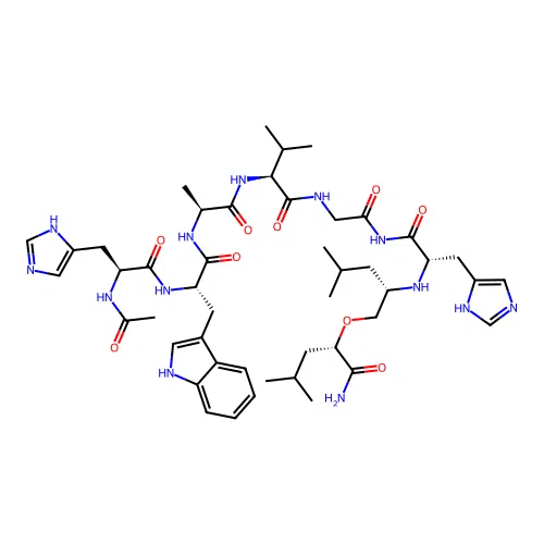 gastrin releasing peptide (20-27), N-acetyl-Leu(26)-psi(CH2O)Leu(27)- structure