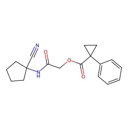[(1-Cyanocyclopentyl)carbamoyl]methyl 1-phenylcyclopropane-1-carboxylate structure