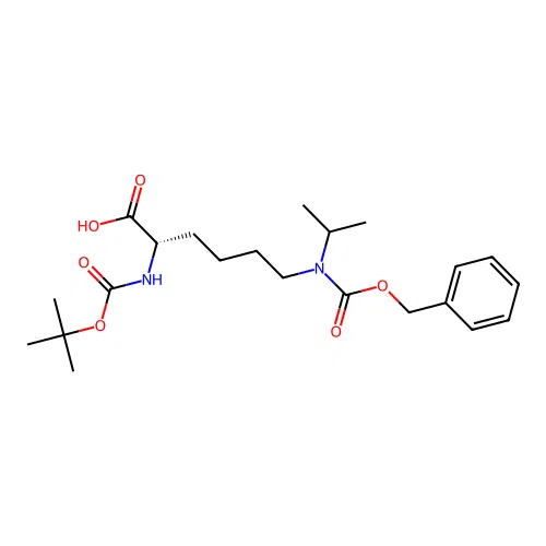Boc-L-lys(ipr,Z)-OH structure